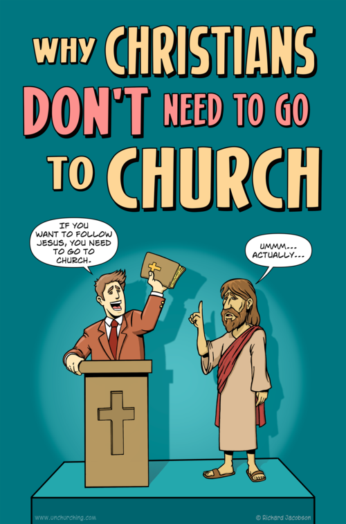 Why Christians dont't need to go to church cover